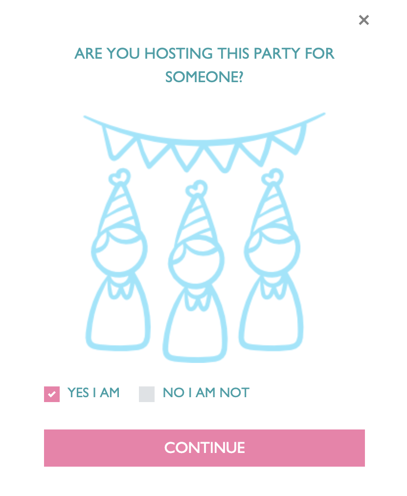 Invite Guest Of Honor to help personalize the special day!